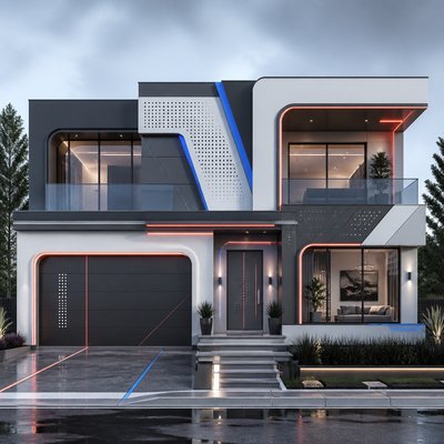 house with front view