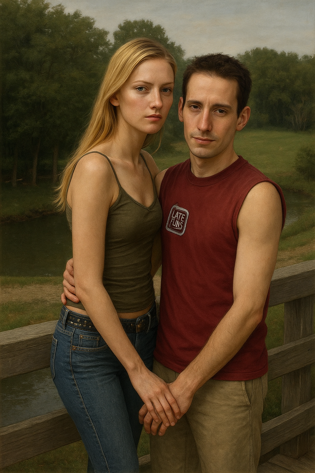 a man and a woman standing next to each other