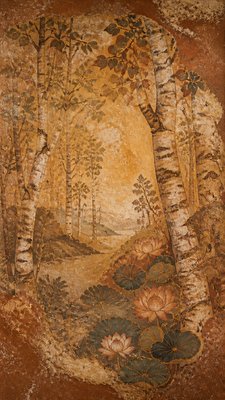 a serene birch forest in soft morning light, no people, no text