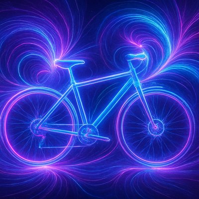bicyle resting against a wall