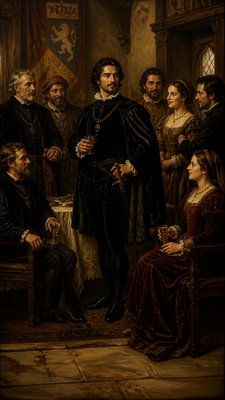 full-length portrait of an elegant figure