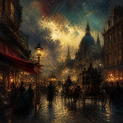 urban street with city activity