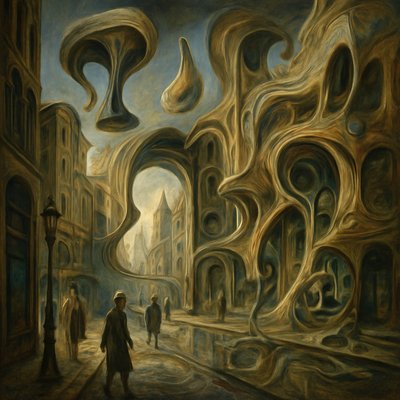 urban street with city activity