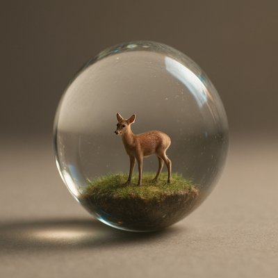 animal standing in natural pose