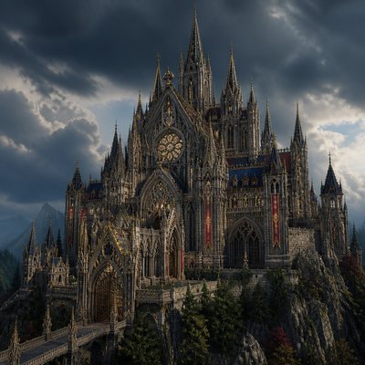 majestic castle on a hilltop