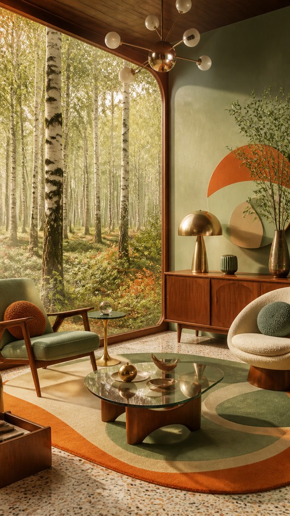 a serene birch forest in soft morning light, no people, no text