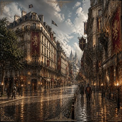 Knightcore Aesthetic Style Transfer Example