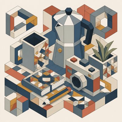 still life with everyday objects