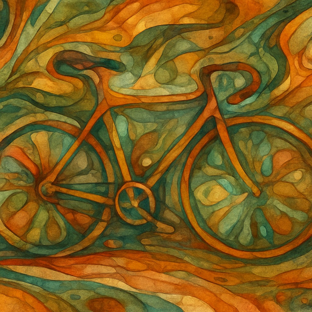 bicyle resting against a wall