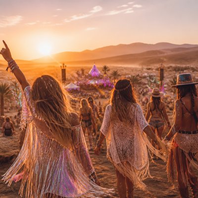 wide landscape with natural scenery — Festival Fashion Style