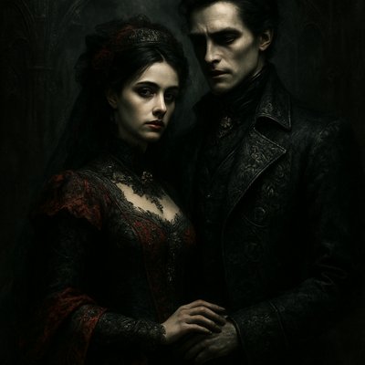 portrait of two people together