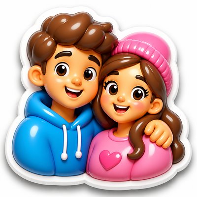 portrait of two people together