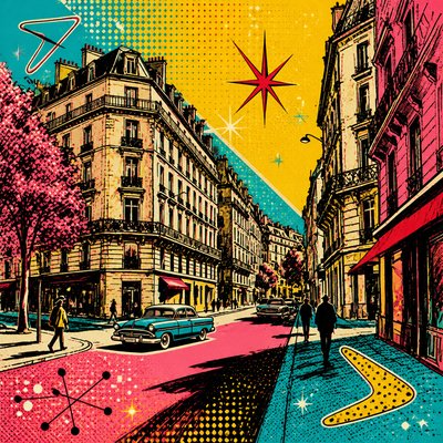 Retro Pop Art Style Style Transfer Example