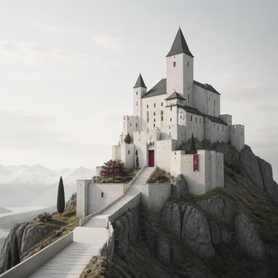 majestic castle on a hilltop