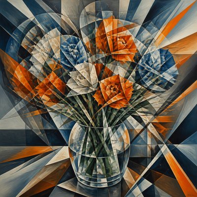 bouquet of flowers in a glass vase