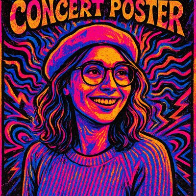 Concert Poster Design Style Transfer Example