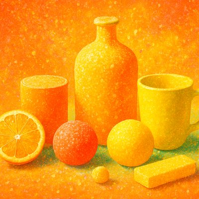 still life with everyday objects