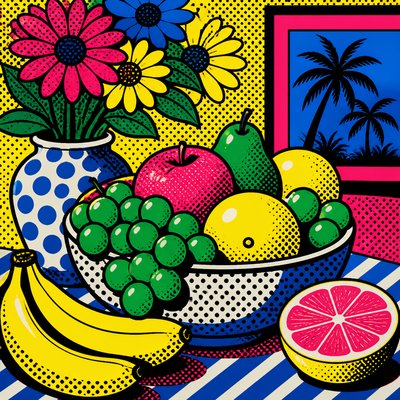 Pop Art Still Life Art Style 3